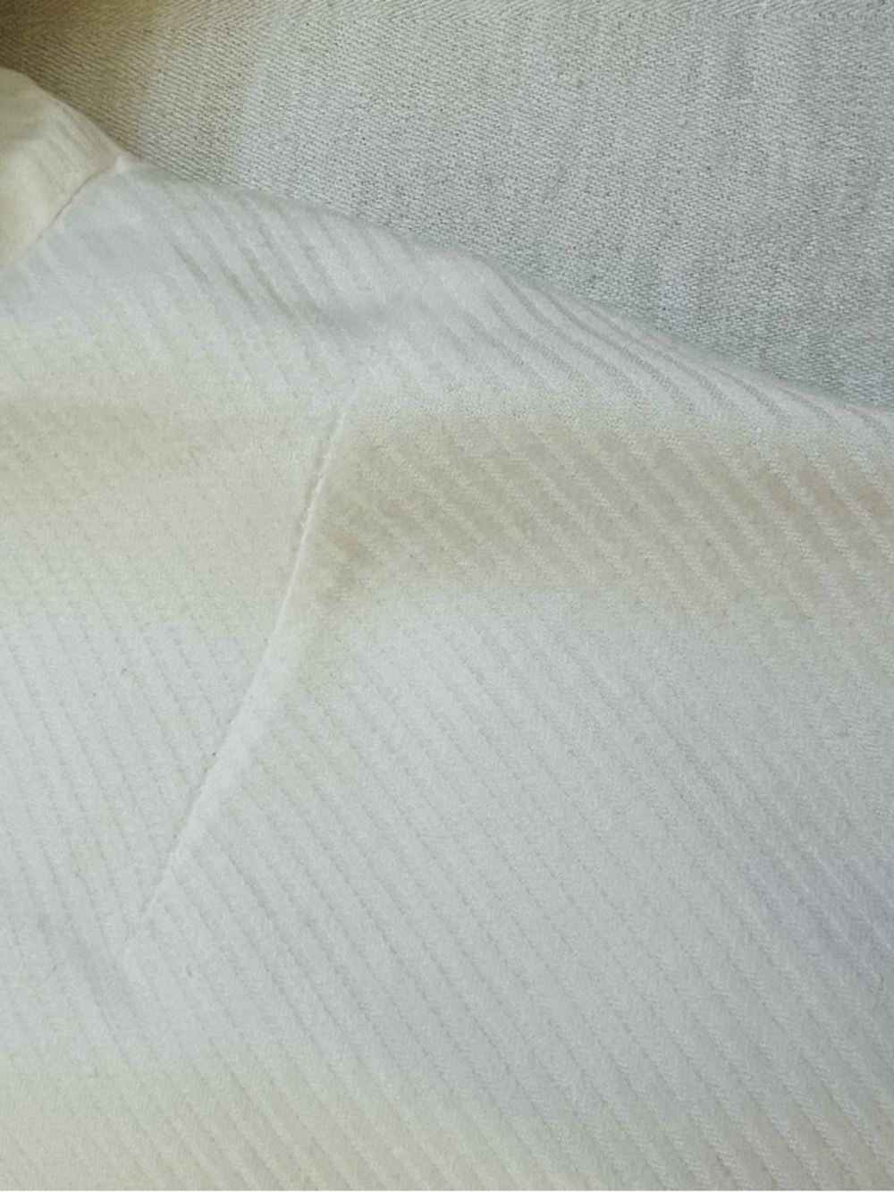 Talbots Women's Blouse Diagonal Striped White Button Shirt SIZE 16 100% Cotton - Picture 12 of 13